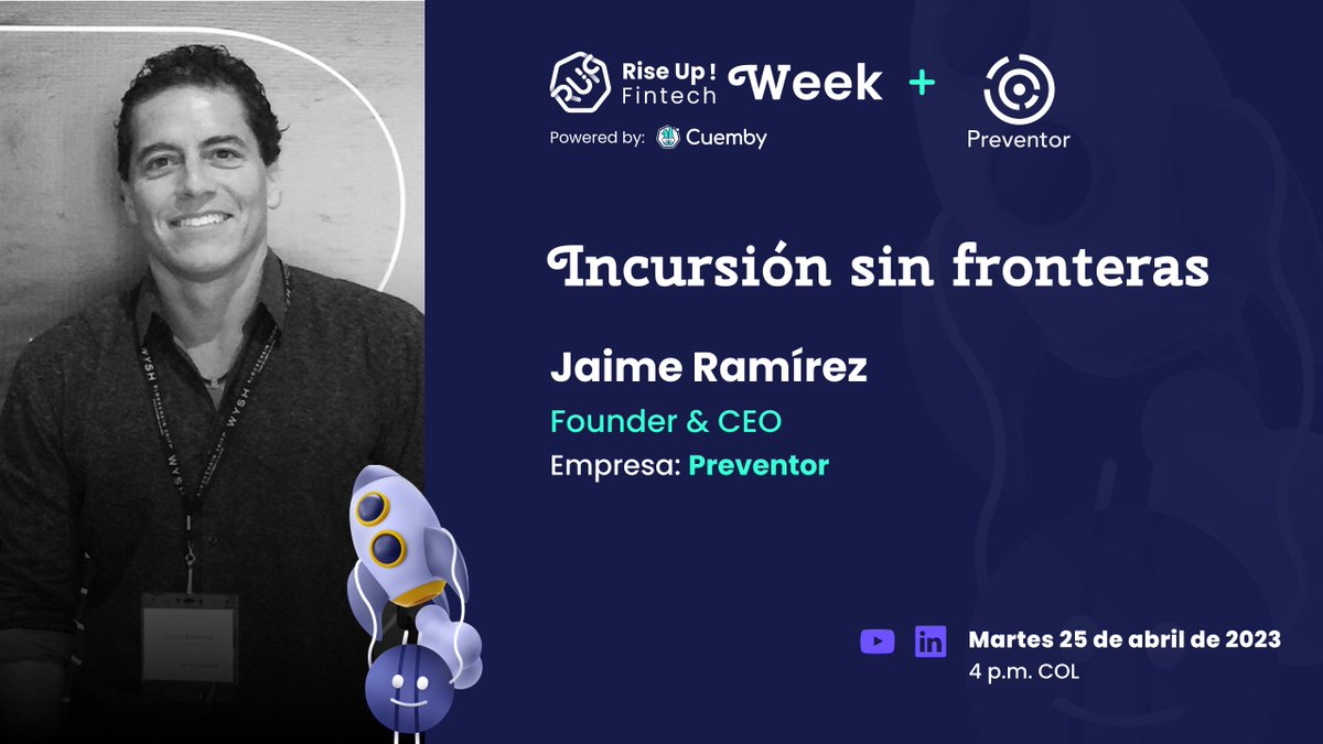 Únete al webinar "Incursión sin fronteras" donde nuestro experto Jaime Ramírez compartirá sus conocimientos sobre cómo las herramientas de automatización y verificación digital. 

Regístrate hoy mismo para descubrir los beneficios linkedin.com/events/7054200…