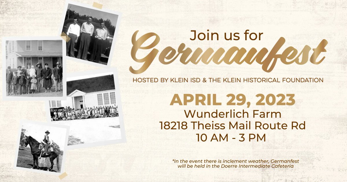 Come celebrate our deep roots and rich history at GermanFest on Saturday, April 29 at Wunderlich Farm! 🇩🇪 With student performances, local vendors, games, and food - this event is fun for the whole family! See you there! 👋