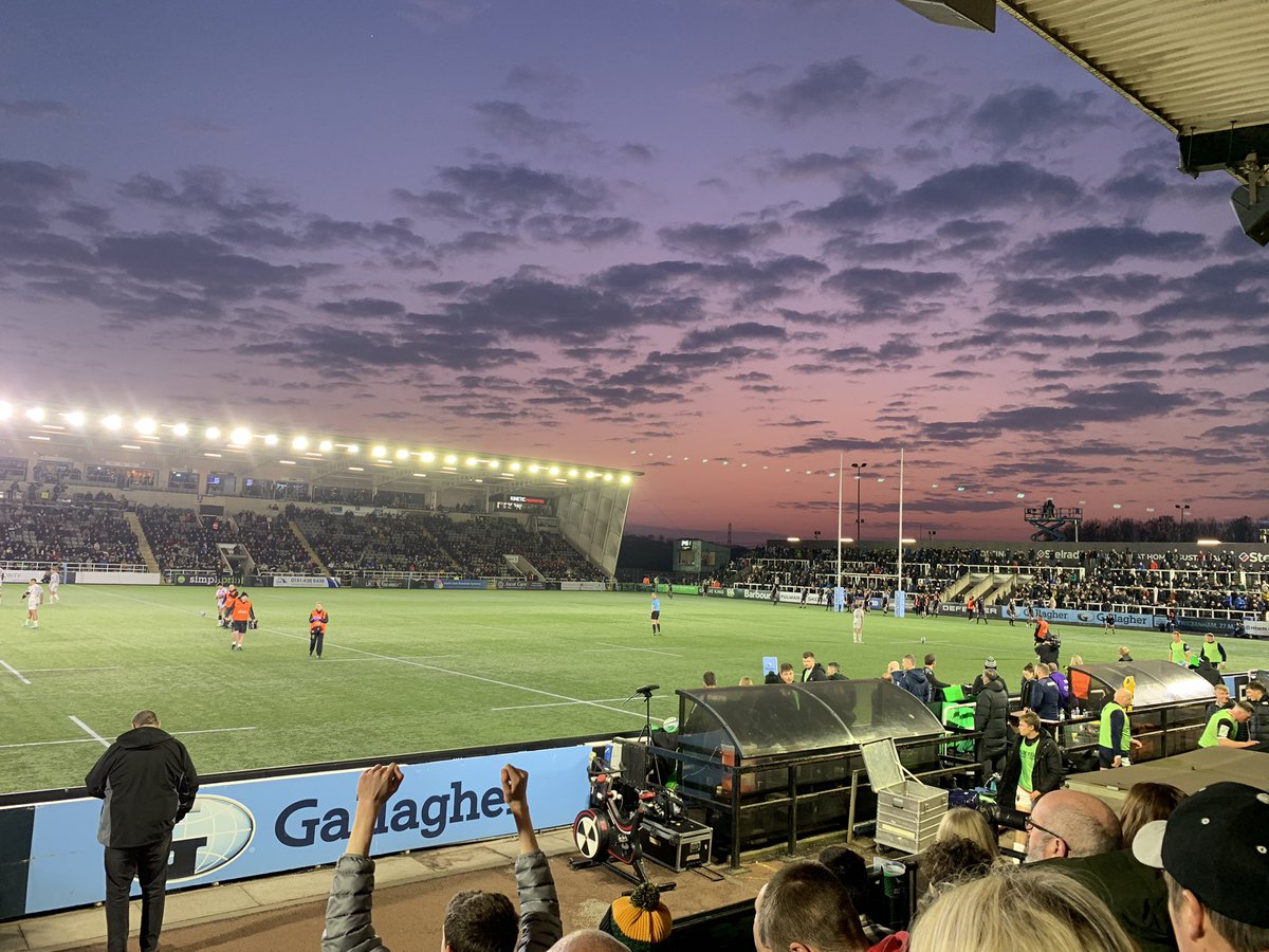 JonKiddd's tweet image. Kingston Park sunset