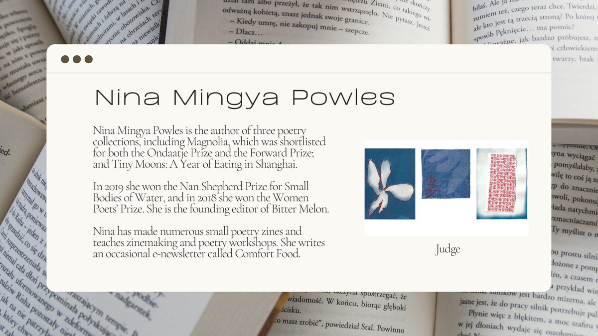 CreativeF_uture's tweet image. Introducing the judges for our 2023 Writers' Award.

Read more about all our judges here: ow.ly/Hq2m50NLnlL

@hollawaynesmith @IrenosenOkojie @joeyrconnolly @MHessavi @JenKerslake @AkiSchilz @ShaziaJAltaf @rhi.write @TLCUK @cbcreative @poetryschool  #CFWA #DiverseVoices