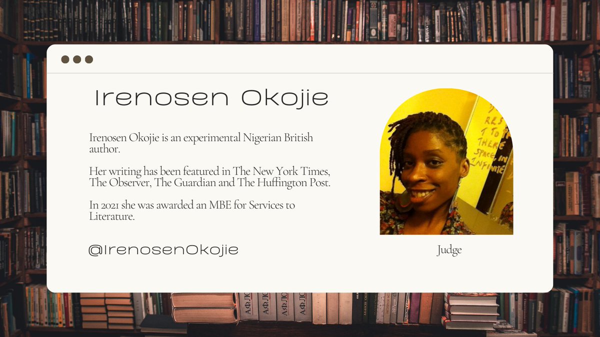 CreativeF_uture's tweet image. Introducing the judges for our 2023 Writers' Award.

Read more about all our judges here: ow.ly/Hq2m50NLnlL

@hollawaynesmith @IrenosenOkojie @joeyrconnolly @MHessavi @JenKerslake @AkiSchilz @ShaziaJAltaf @rhi.write @TLCUK @cbcreative @poetryschool  #CFWA #DiverseVoices