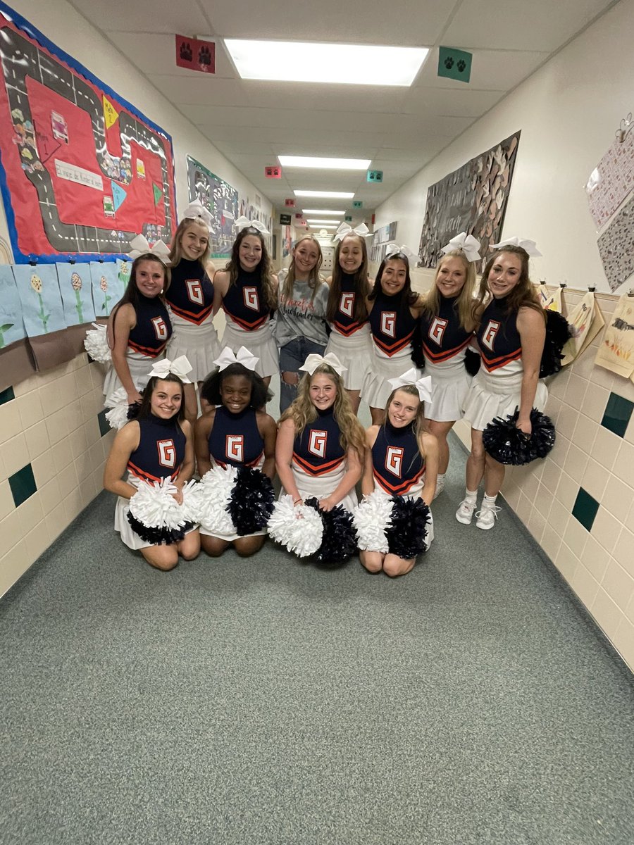 GlennGrizCheer's tweet photo. We had an amazing time cheering for the Bobcats at their STAAR pep rally today! Thank you for having us @BagdadElem! Ace that test! ✏️ https://t.co/UdWcp6PskS