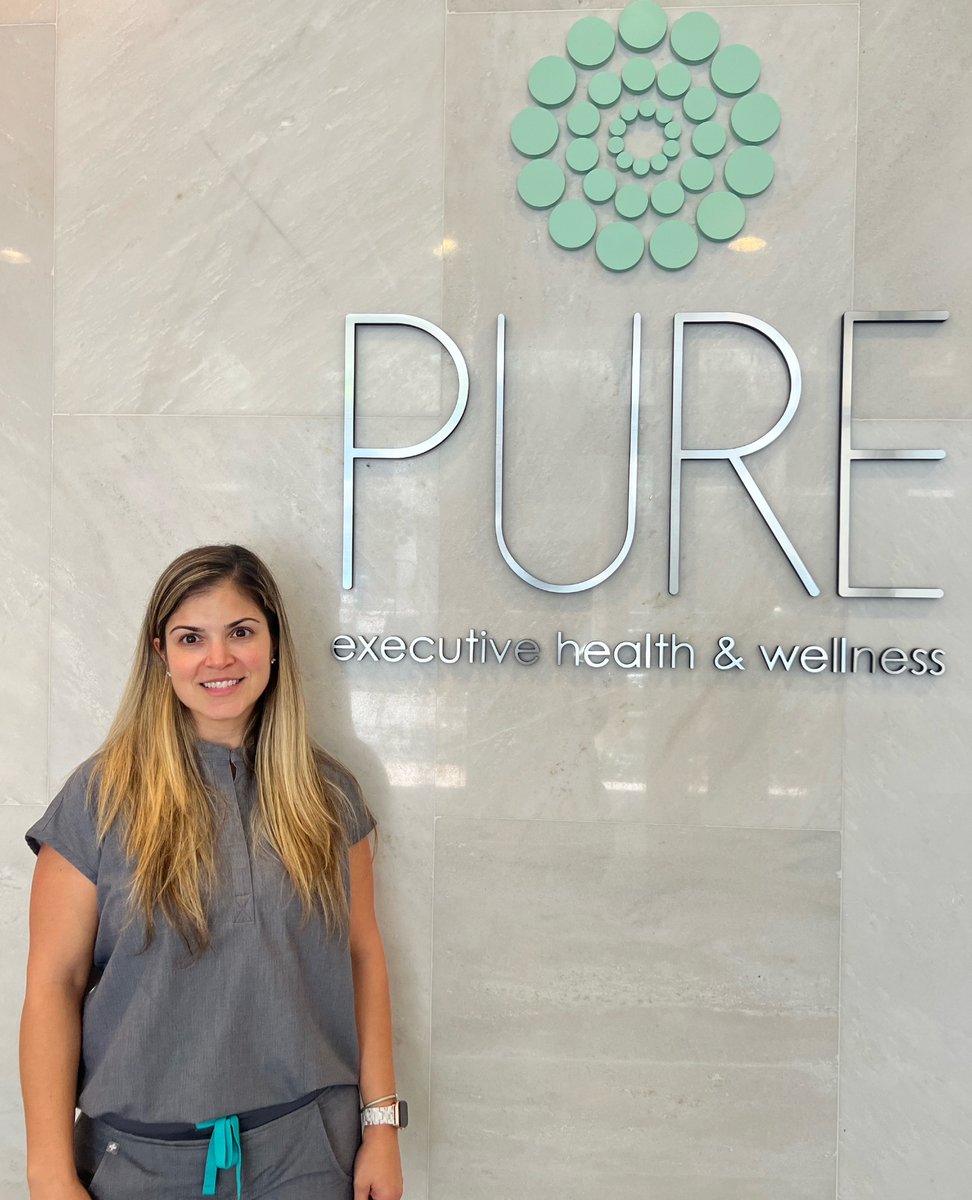 PUREHealthMiami's tweet photo. Anylin Moreno, APRN, is a board certified family nurse practitioner at PURE Executive Health &amp; Wellness.  Anylin received her Bachelor of Sciences degree from Southern Methodist University in Economics and Finance and while working as an accountant for the Four Seasons, she reali https://t.co/Qle7U0epxr