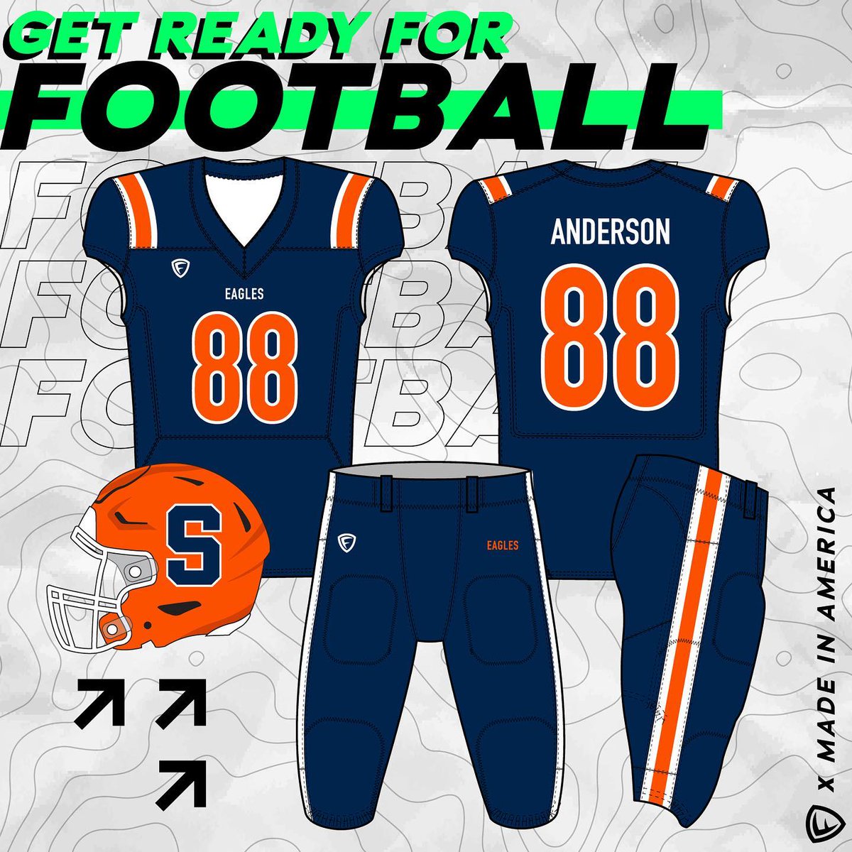 Who’s getting ready for #fridaynightlights Fourg has you covered with our American made custom uniforms and decals, online stores and coaches gear. Reach out to get your team prepared for the season.