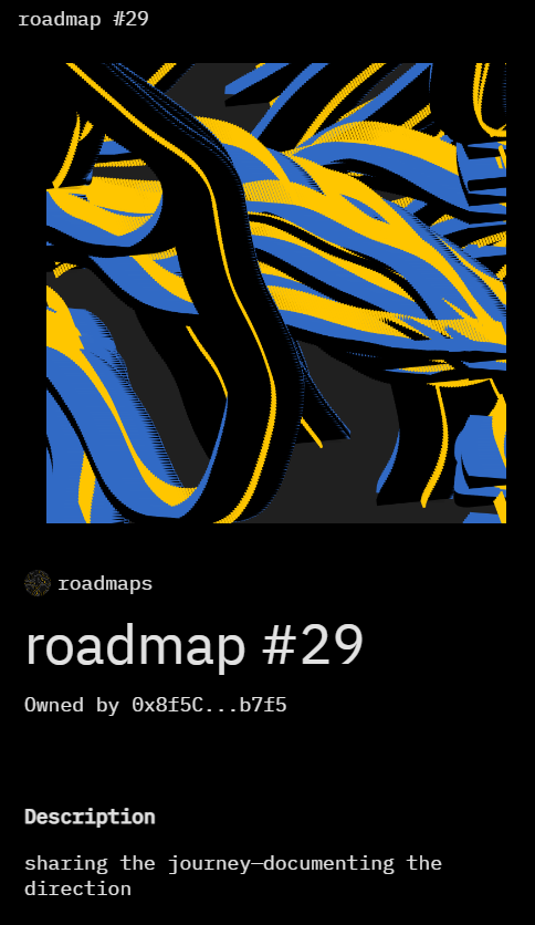 hand3seen's tweet photo. roadmap highlights @ourZORA mint is live #hand3seen
teacher, artist, creator --- take look, share it with someone you know, https://t.co/2gRwMoxpvT