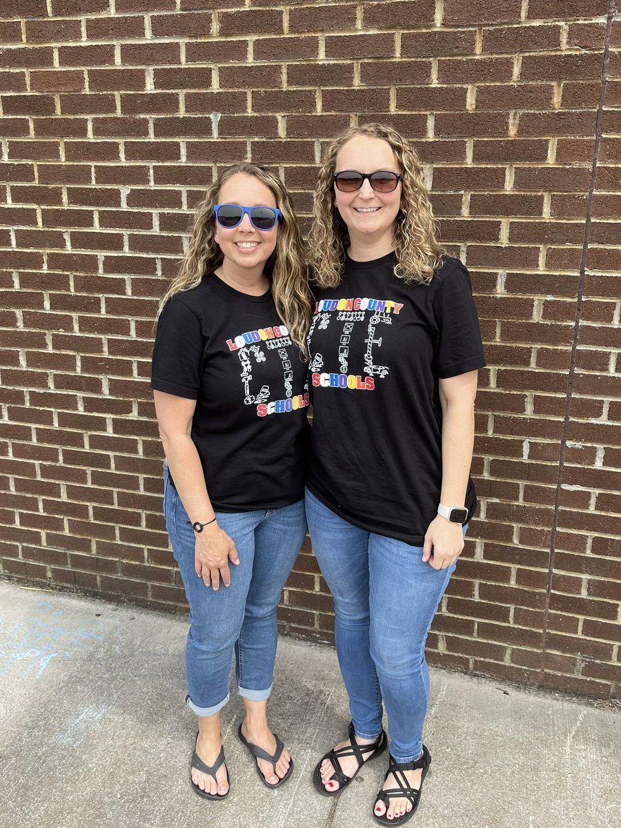 Showed up at PES to deliver some items we purchased and realized I was twinning with my sister! She’s wearing our CTE t-shirt to help support our CTE programs! Thanks, sis! <a href="/CaseyMacKintosh/">Casey MacKintosh</a>