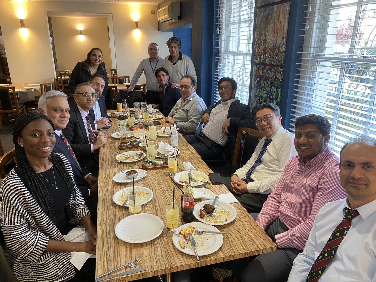 ShivPandian's tweet photo. @ukurology @PavlakisPavlos @BAUSurology @alvan_pope @johal_navroop @erik_havranek @WadeGayed @vinay_kalsi @UroNoel Privilege and honour to help as faculty again in the ever so popular #NorthwickPark #FRCSUrolVivaCourse and participate in the faculty course dinner @mumbaijunction today. Best wishes to all the trainees who attended the course and sitting their exam in May 2023 💐