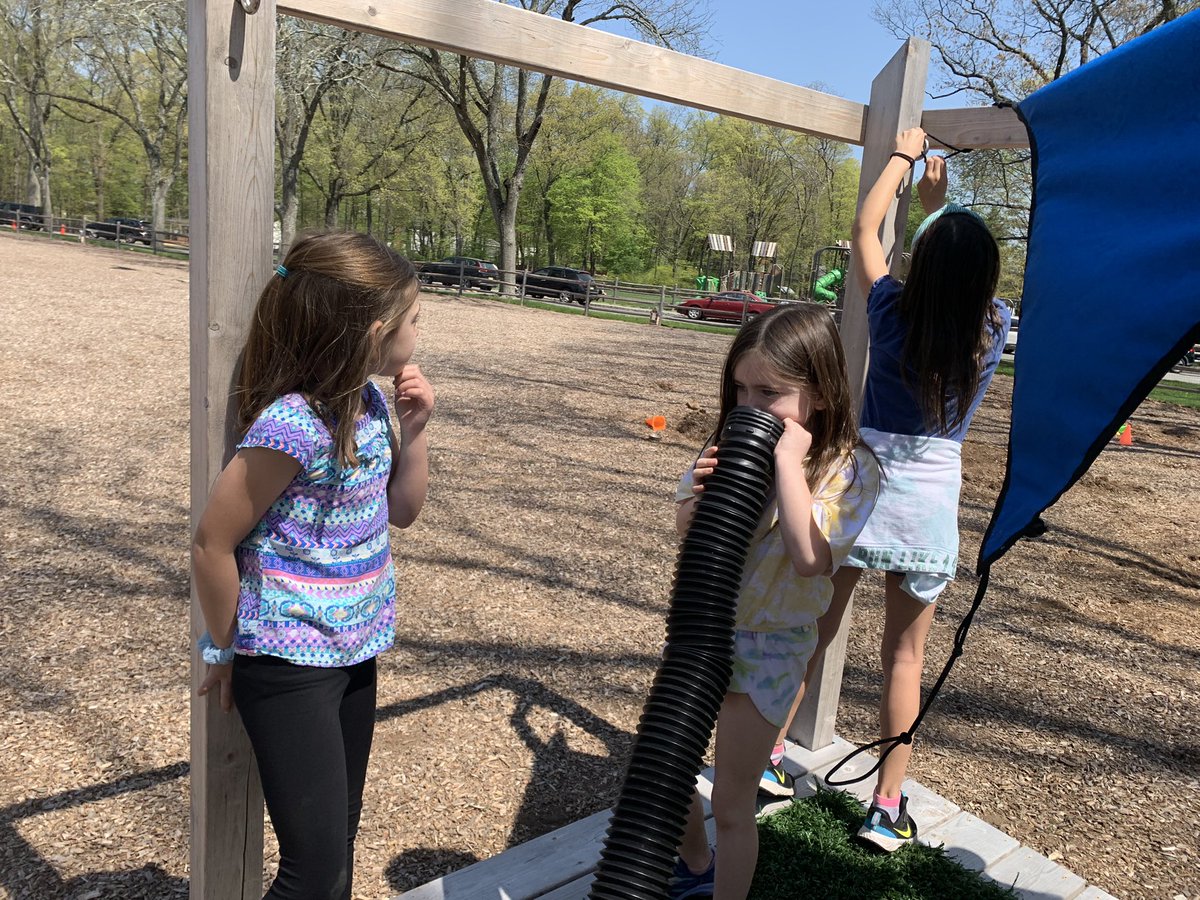 What a great way to celebrate Earth day! Playing in the natural playground and making life long friends! #Hubbard_school
