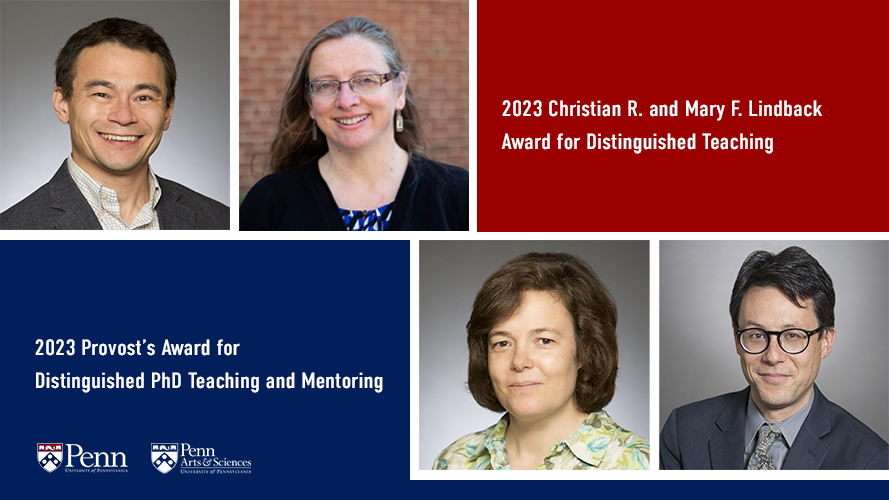 Penn Arts & Sciences (@pennsas) on Twitter photo Congrats to <a href="/PennSAS/">Penn Arts & Sciences</a> faculty who received University-wide teaching awards: Professors E. James Petersson of <a href="/PennChemistry/">Penn Chemistry</a>, Evelyn Thomson of <a href="/physatpenn/">Penn Physics and Astronomy</a>, Marisa Kozłowski of <a href="/PennChemistry/">Penn Chemistry</a> and Paul K. Saint-Amour of <a href="/PennEnglish/">Department of English, University of Pennsylvania</a> 👏 👏 Read more: bit.ly/41QZWps <a href="/Penn/">Penn</a> Congrats to <a href="/PennSAS/">Penn Arts & Sciences</a> faculty who received University-wide teaching awards: Professors E. James Petersson of <a href="/PennChemistry/">Penn Chemistry</a>, Evelyn Thomson of <a href="/physatpenn/">Penn Physics and Astronomy</a>, Marisa Kozłowski of <a href="/PennChemistry/">Penn Chemistry</a> and Paul K. Saint-Amour of <a href="/PennEnglish/">Department of English, University of Pennsylvania</a> 👏 👏 Read more: bit.ly/41QZWps <a href="/Penn/">Penn</a>