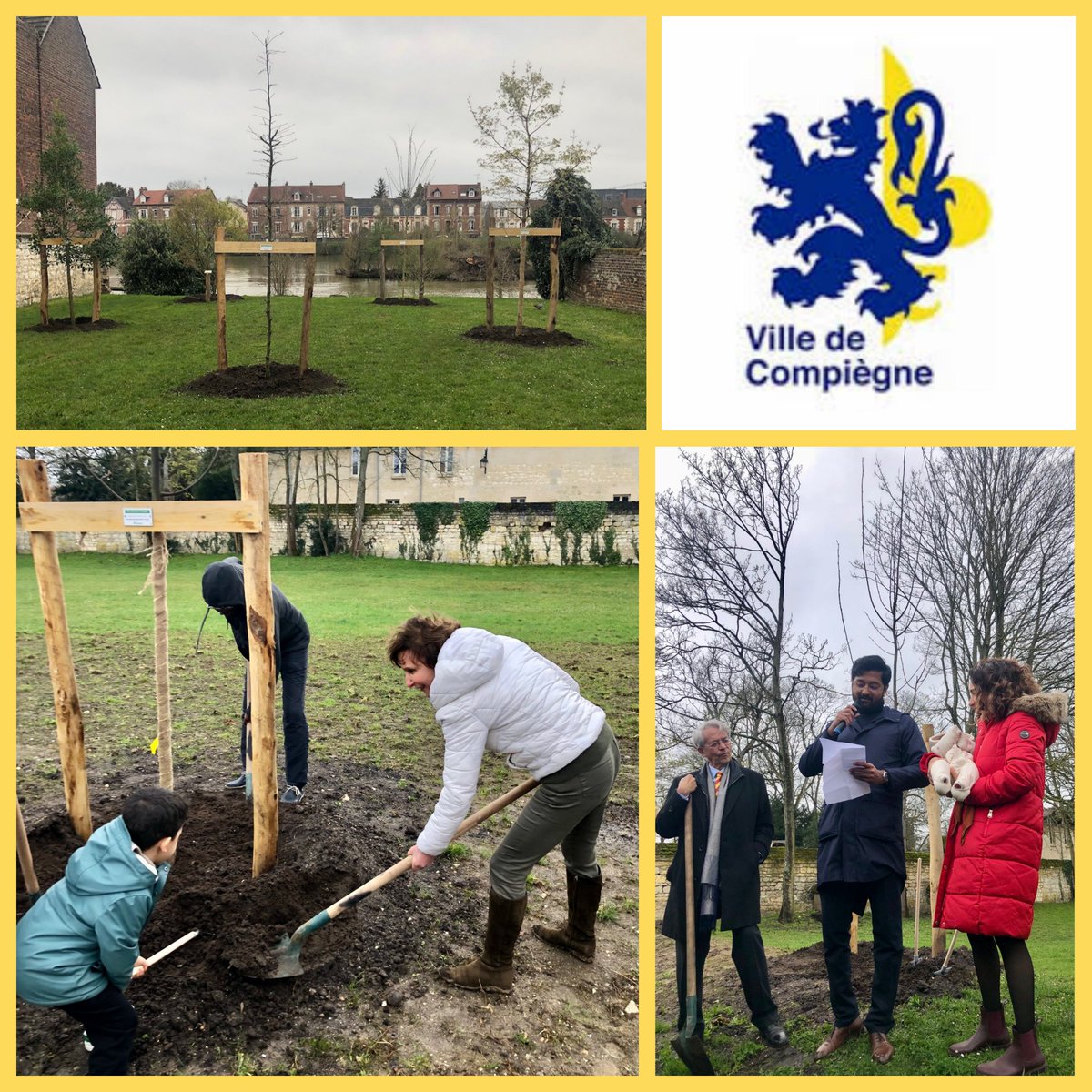 MIQUELMartine2's tweet photo. A @compiegne l’opération #unenaissanceunarbre poursuit son chemin sous l'égide du Maire @Philippe_Marini et la ville bientôt candidate au #prixnationaldelarbre
#reboiser #préserverlaNature #engagement #ecologie #planete #environnementdurable #rev3 https://t.co/0sStyEiMEb
