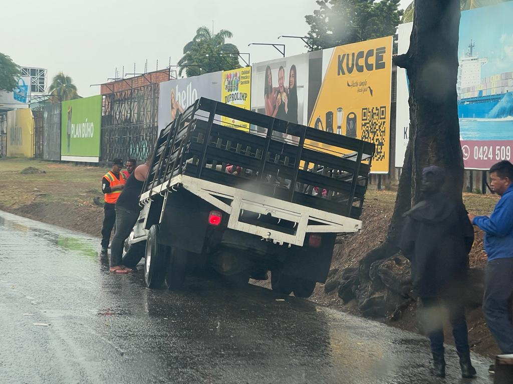 invialca's tweet photo. ⚠️ #ATENCION Equipos de #Invialca #DVTT y #PNBVial atienden hecho vial a la altura del km 163 Autopista del Este sentido San Blas-Naguanagua colisión por alcance entre dos vehículos pesados...📣
Vehículo 350 pierde control y se encuenta tras ser impactado ... 1/2 https://t.co/5l7Id7f3VQ