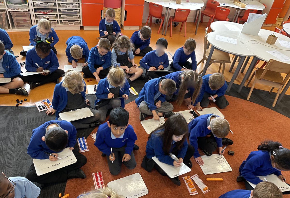 Y1WFA's tweet photo. As mathematicians this week we’ve shown amazing enthusiasm learning about teen numbers. Representing them in different ways; number lines, tens frames, equations, things and words. Bringing it all together today! Well done to our Brilliant Beech learners!#collaboration #curiosity https://t.co/kc7Ehj3IM7