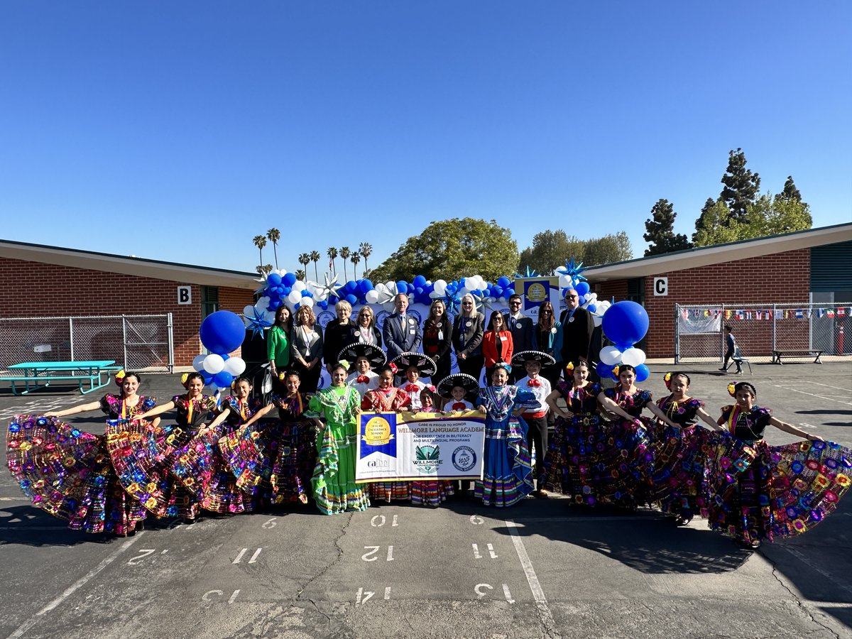 westminstersd's tweet photo. WILLMORE ELEMENTARY: It was an air of jubilation this morning as @WillmoreWSD celebrated their incredible milestone. The California Association For Bilingual Education Seal of Excellence. @CABEBEBILINGUAL https://t.co/I7w5cYVFTz