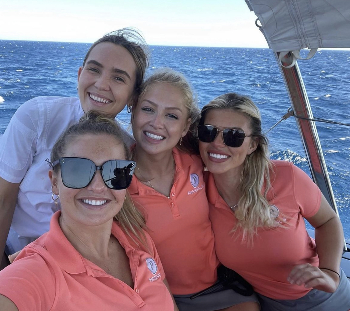 BravoTV's tweet photo. Do blondes have more fun? Just ask the #BelowDeckSailing ladies 💁‍♀️ 

📷: @lucyedmunds3 https://t.co/0z2hGH2LIF