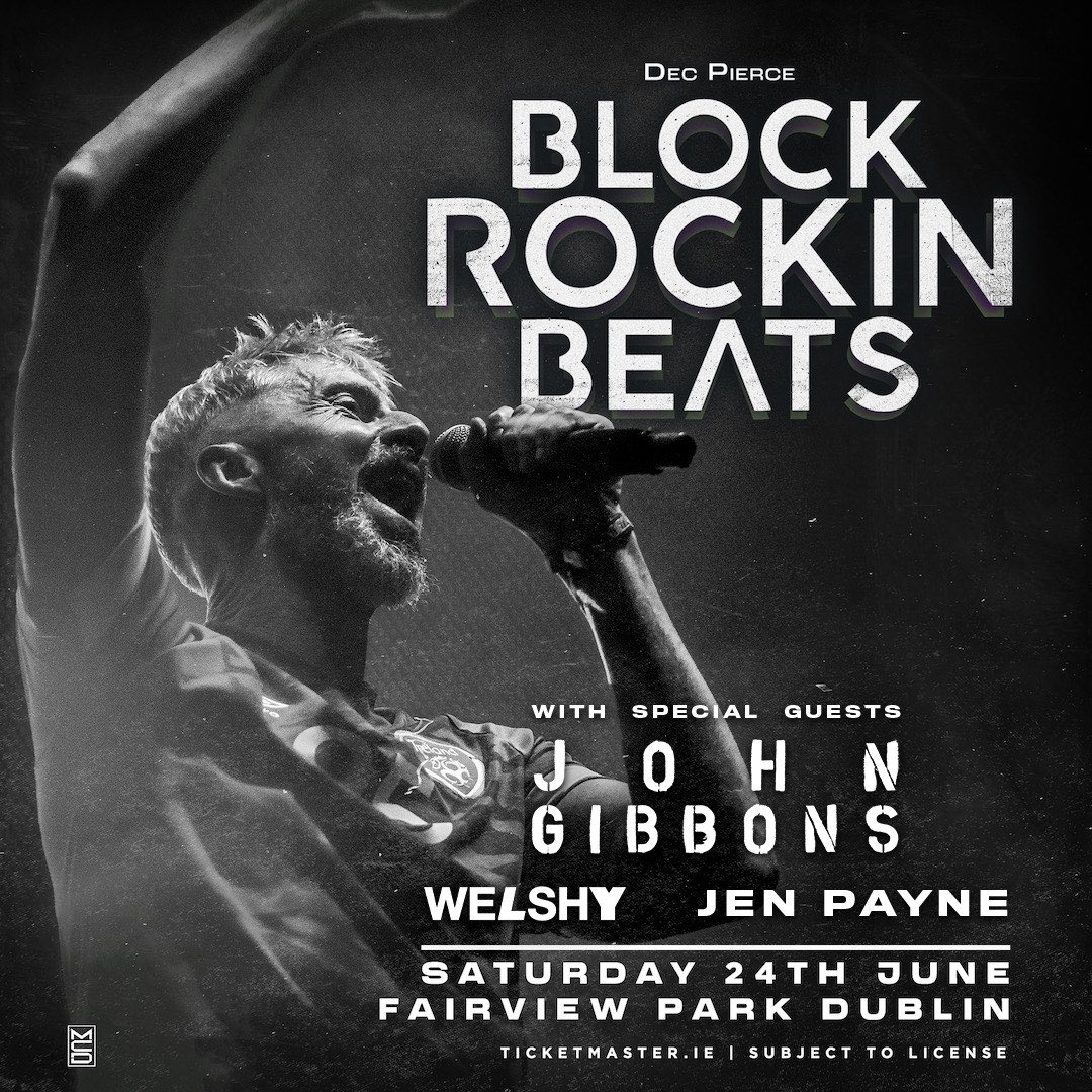 I’m so so proud of this. A little idea that started in my back garden with a budget of €0. We’ll now will have over 5,000 of u coming for a rave in June! A fully Irish support lineup too. I cannot wait to see u all soon. Tickets linktr.ee/DecPierce 🖤x #BlockRockinBeats