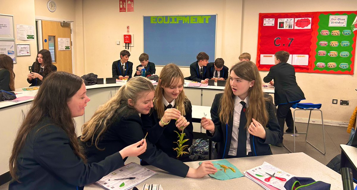 Recent investigations in Science….Miss Phillips and her 8YP hydropower’s project and Mrs Hawkins and her Y7 group exploring flower anatomy #wearebbs #curiosity