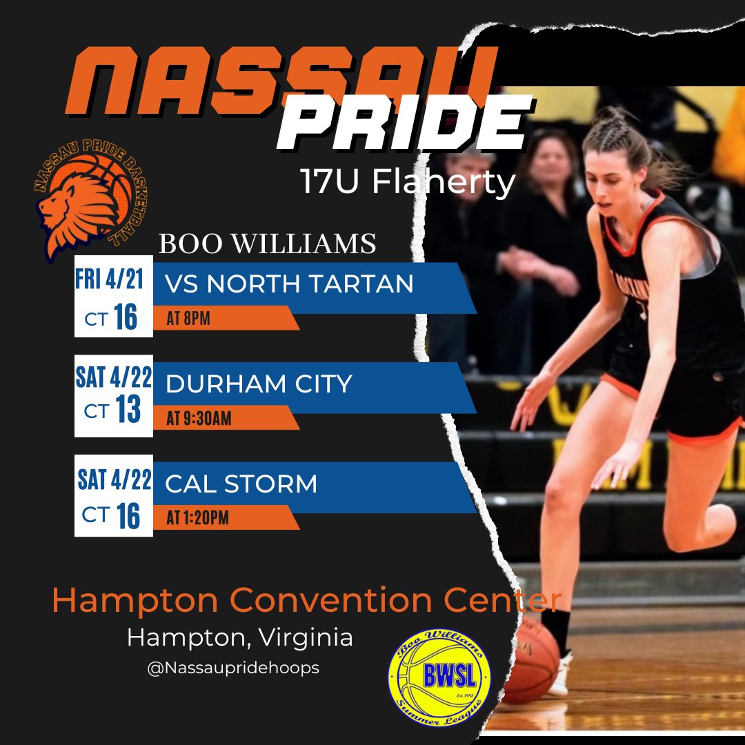 17U Flaherty -Boo Williams Scheduel