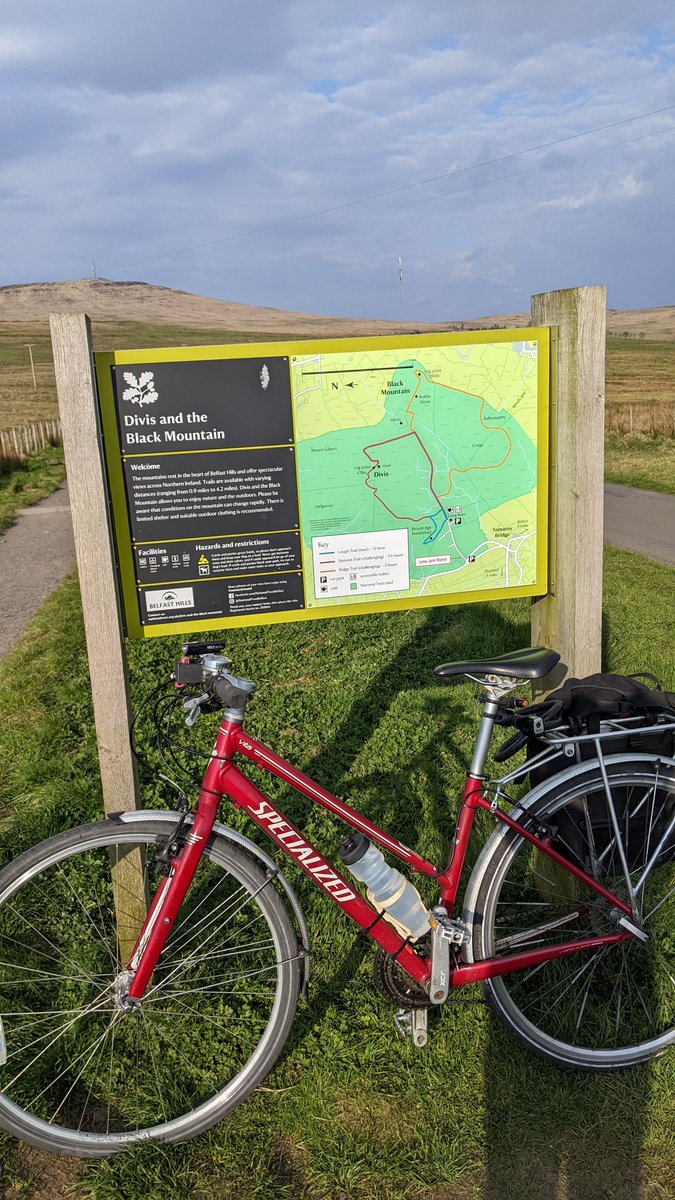 CarolineB07814's tweet photo. A tail wind is a thing of rare beauty! It carried me up the 8 mile climb to Black Mountain @NationalTrustNI and what views! #DaysToRemember https://t.co/28KHLFfVxn