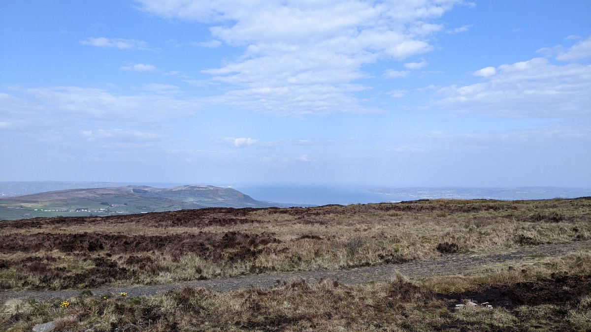 CarolineB07814's tweet photo. A tail wind is a thing of rare beauty! It carried me up the 8 mile climb to Black Mountain @NationalTrustNI and what views! #DaysToRemember https://t.co/28KHLFfVxn