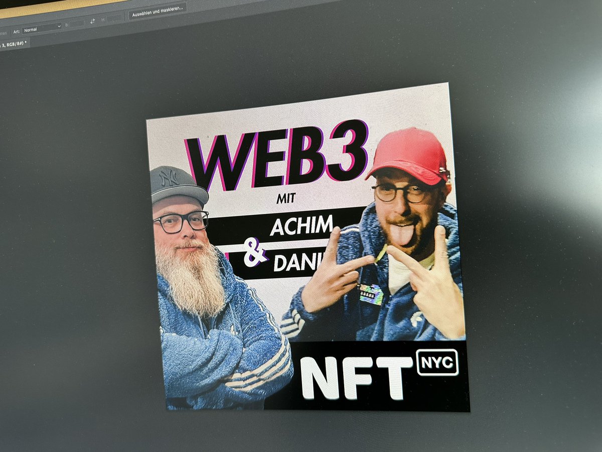 Just sharing the first draft of the cover of our (w/ <a href="/wiegimania/">wiegimania.9dcc.eth 🦧 🍌</a> <a href="/heppwiegand/">HW/P</a>) next #web3 #podcast episode. And not only cover we the <a href="/indigo_herz/">Indigo Herz</a> event in our <a href="/NFT_NYC/">NFT.NYC</a> episode, the follow up next week will also deal with how <a href="/adidasoriginals/">adidas Originals</a> is making moves in #web3. 

Liebs! ♥️