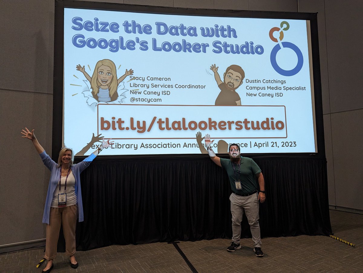 stacycam's tweet photo. 4 presentations in 2 days and a great time with some of my favorite people. Proud to represent @newcaneyisd ♥️ #txla23 @TxASL @TXLA @esmcdtx @EdTechBrandi @LibrarianJonesy https://t.co/TY4slliXMD