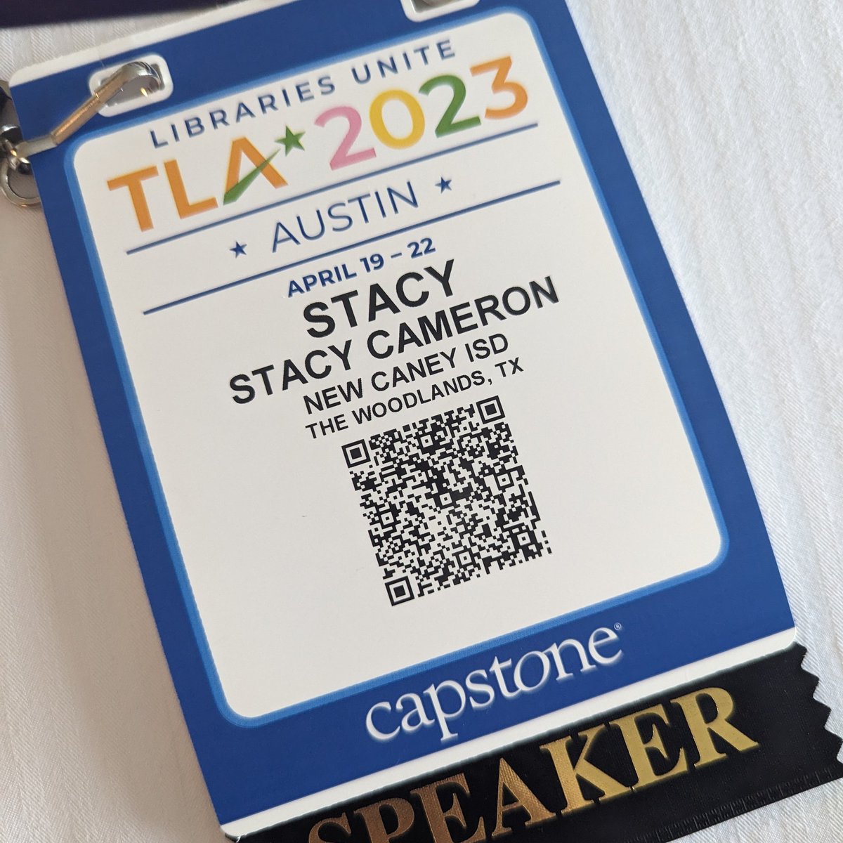 stacycam's tweet photo. 4 presentations in 2 days and a great time with some of my favorite people. Proud to represent @newcaneyisd ♥️ #txla23 @TxASL @TXLA @esmcdtx @EdTechBrandi @LibrarianJonesy https://t.co/TY4slliXMD