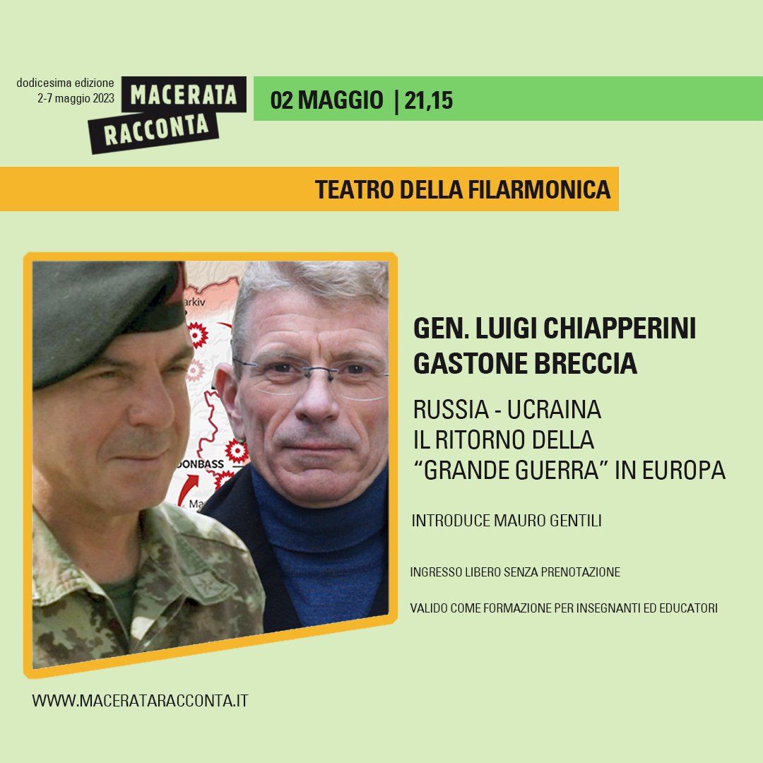mcracconta's tweet photo. 📚🌍 📈 Guerra, geopolitica ed economia in tre appuntamenti con Gastone Breccia (@gasgas19), il Gen. Luigi Chiapperini, Alessandra Colarizi, Eleonora Tafuro (@eleonoratafuro) e Francesco Maggio.
#mcracconta #imostri #guerra #geopolitica #economia https://t.co/Ib1RxN3cpe