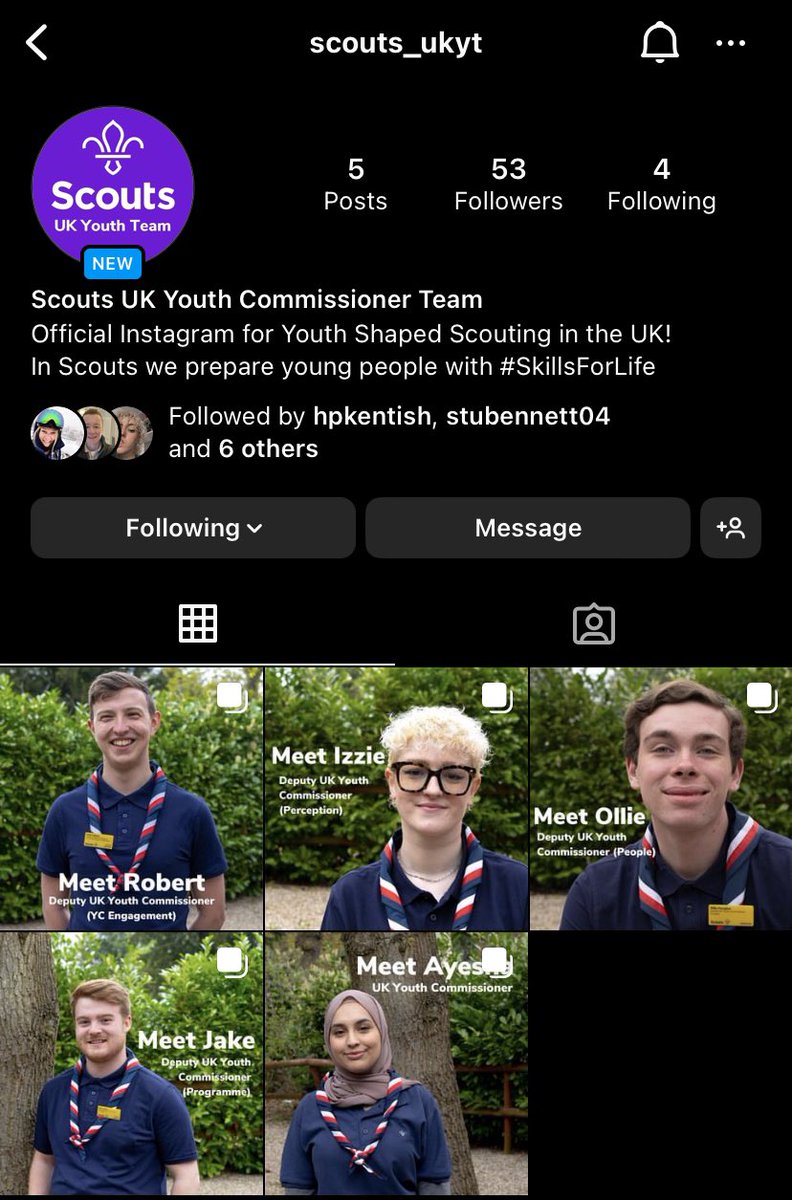Ayesha Karim (@ayeshakarimukyc) on Twitter photo The new UKYC Team Instagram page has just gone live! Weāll be showcasing some of the amazing stuff YCs and our young people are getting up to - go follow <a href="/scouts/">Scouts</a>_ukyt (linked below ā¬ļø)
instagram.com/scouts_ukyt?igā¦
@scouts @JakeV_Scouting <a href="/Robert_Scouts/">Robert Mason - Scouts</a> <a href="/OllieFaragher/">Ollie Faragher</a> <a href="/isabellainga/">Izzie Inga</a> The new UKYC Team Instagram page has just gone live! Weāll be showcasing some of the amazing stuff YCs and our young people are getting up to - go follow <a href="/scouts/">Scouts</a>_ukyt (linked below ā¬ļø)
instagram.com/scouts_ukyt?igā¦
@scouts @JakeV_Scouting <a href="/Robert_Scouts/">Robert Mason - Scouts</a> <a href="/OllieFaragher/">Ollie Faragher</a> <a href="/isabellainga/">Izzie Inga</a>