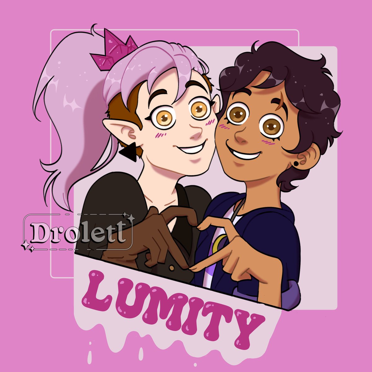 ¡Vivan las novias! #Lumity 
#TOH #TheOwlHouse #TOHSpoilers #TOHLuz #TOHAmity #TheOwlHouseSeason3 #TOHFanart #LuzNoceda #AmityBlight #Ilustracion #Dibujo