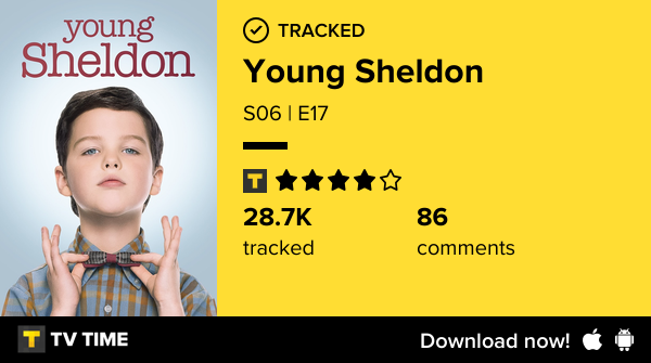 sarcasssm's tweet photo. I've just watched episode S06 | E17 of Young Sheldon! https://t.co/GWM2Kckp5y #tvtime https://t.co/SA01qgOKDp