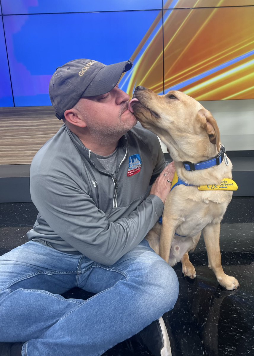 ajconn95's tweet photo. Our puppy with a purpose had an extra spring in his step this morning. 🐶 @nbc4i @canineorg  #brutus https://t.co/roLUAWd1sg