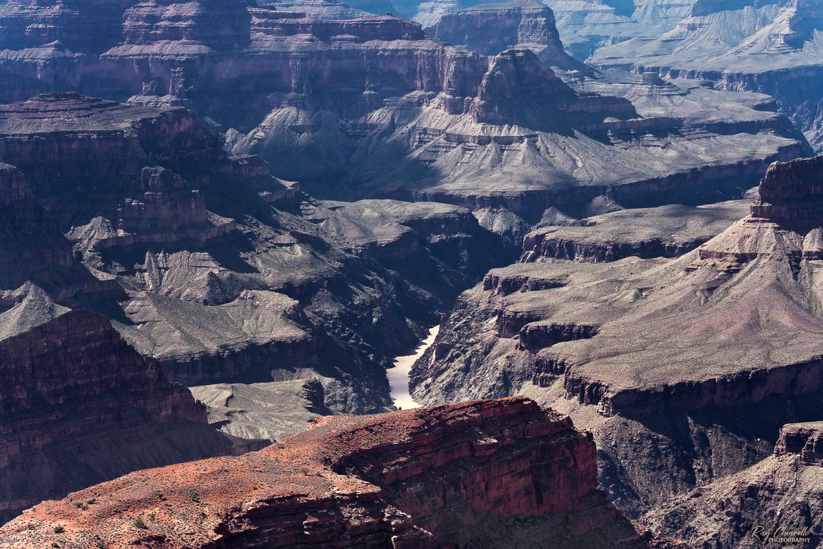 raychiarello's tweet photo. A view of the Colorado River from Hopi Point in Grand Canyon National Park. #GrandCanyon #HopiPoint #Arizona #Southwest #Landscape #SonyA7M4 #ThePhotoHour https://t.co/Q26wdzgT05