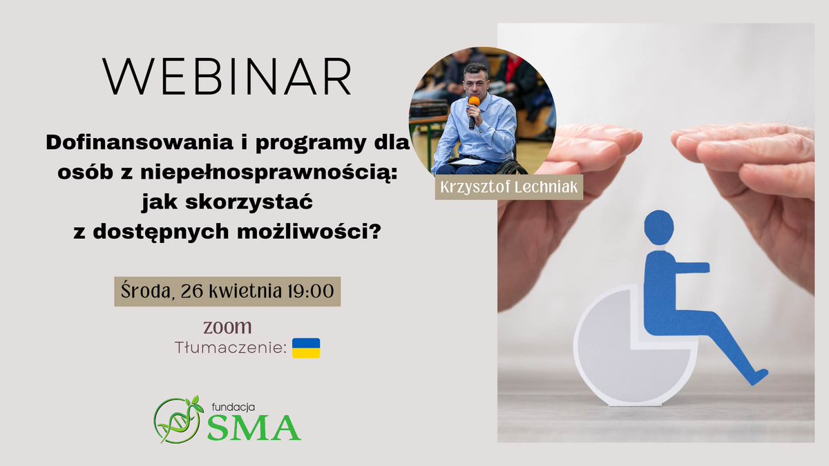 Webinar: Dofinansowania i programy dla osób z niepełnosprawnością - fsma.pl/2023/04/webina…