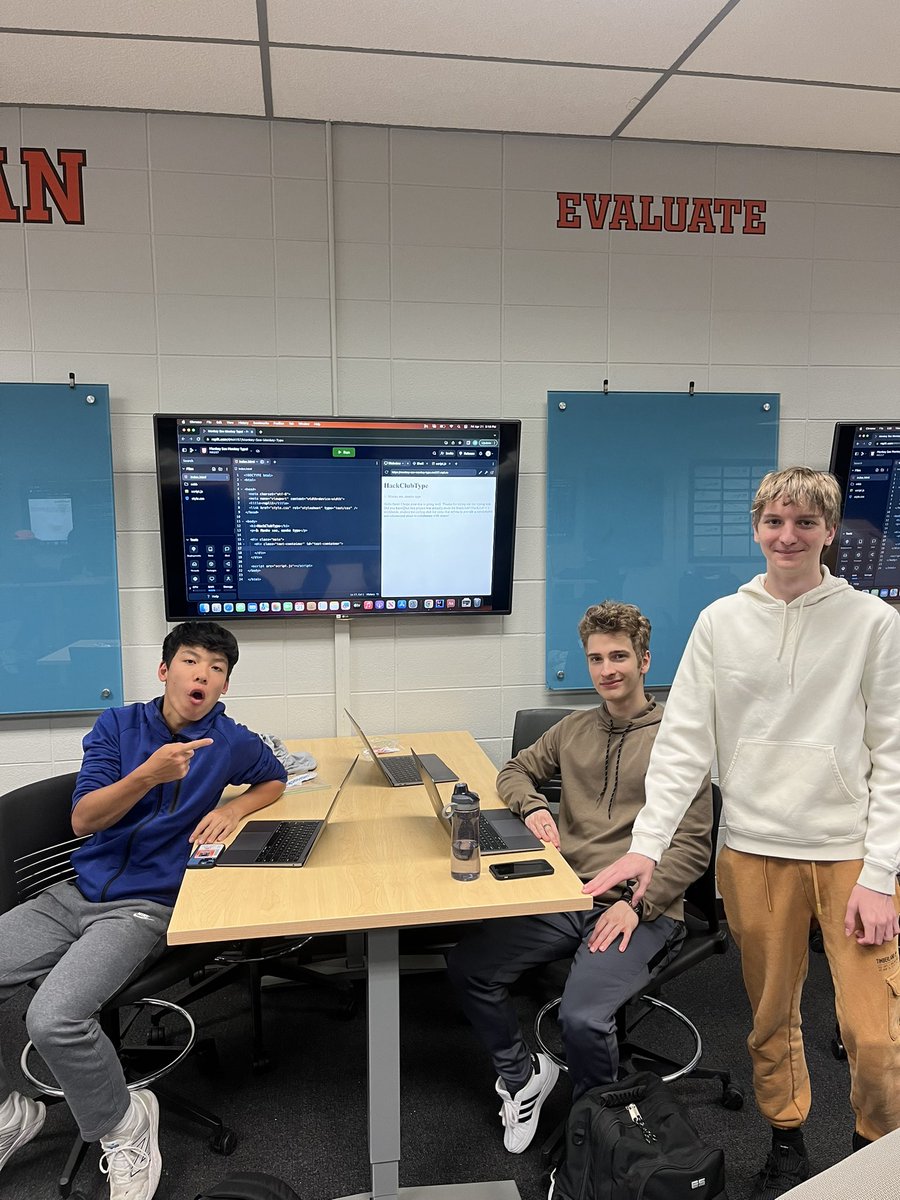 HerseyHacks's tweet photo. Hey Huskies! In today’s workshop Hersey students made their very own typing test website. We called it HackClubType! #hersey #hackclub #coding https://t.co/vVhBiITKfY