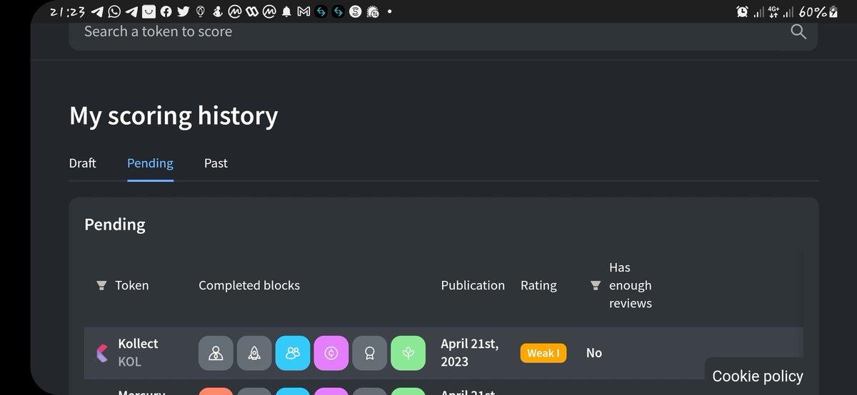 Donchrispy's tweet photo. I scored the @kollect_cards token on the @theKryptview app today and discovered that @kollect_cards is the NFT hub and metaverse playground that brings life and adds value to users NFT collections. 
@theKryptview #Kryptview #DYOR #Research2Earn @kollect_cards #Kollect https://t.co/AMJ2LwBugu