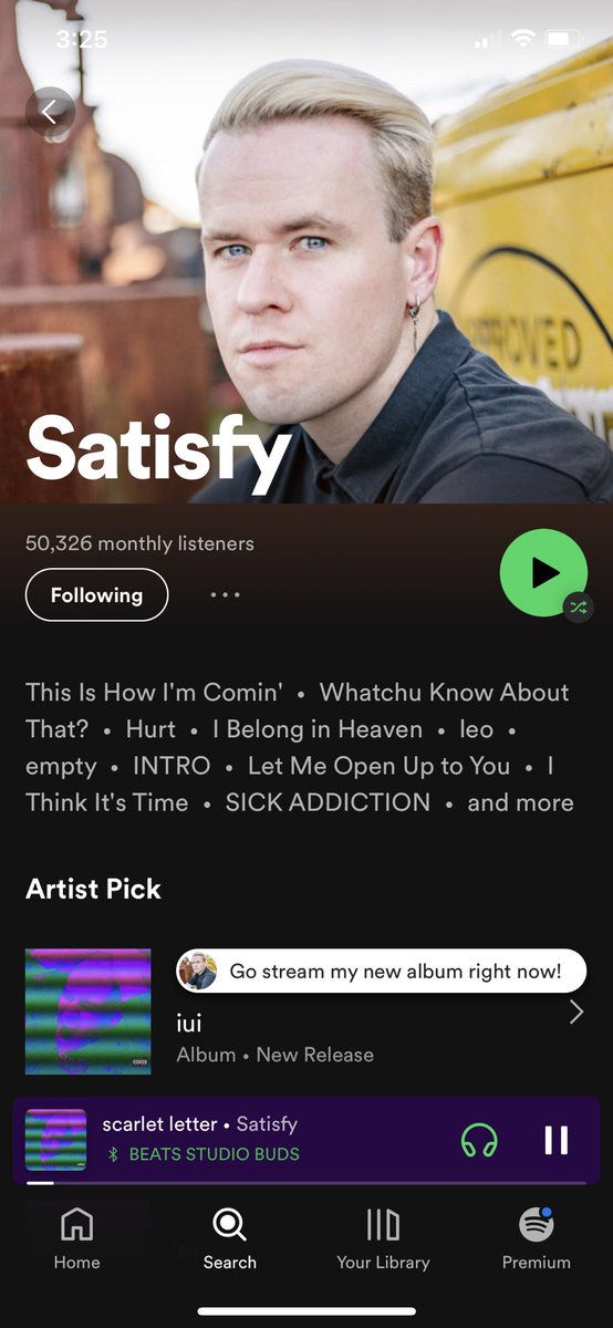 50k monthly listeners on Spotify!!! Thank you all so much!! Love every single one of you! 🤘🏻❤️