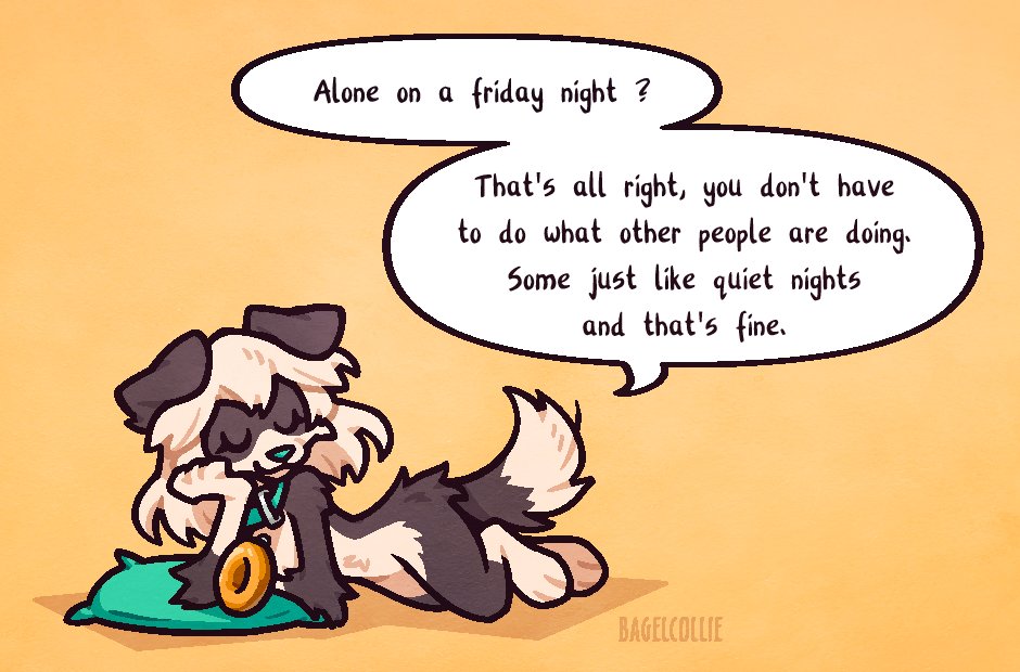 bagelcollie's tweet image. Small redraw from 2019 ~