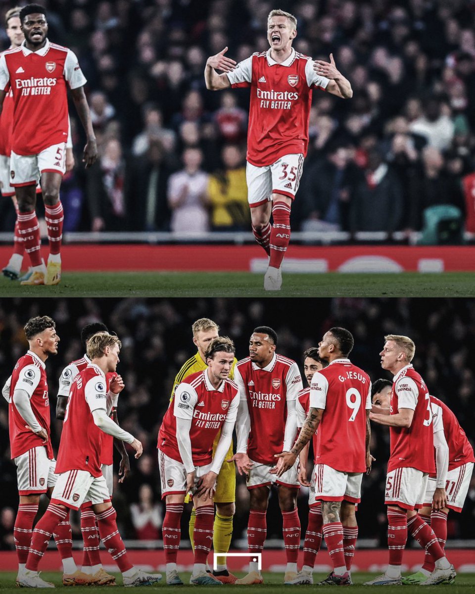 Not Zinchenko calling a huddle and telling his teammates to concentrate... 

Only for him to lose his man at a corner.