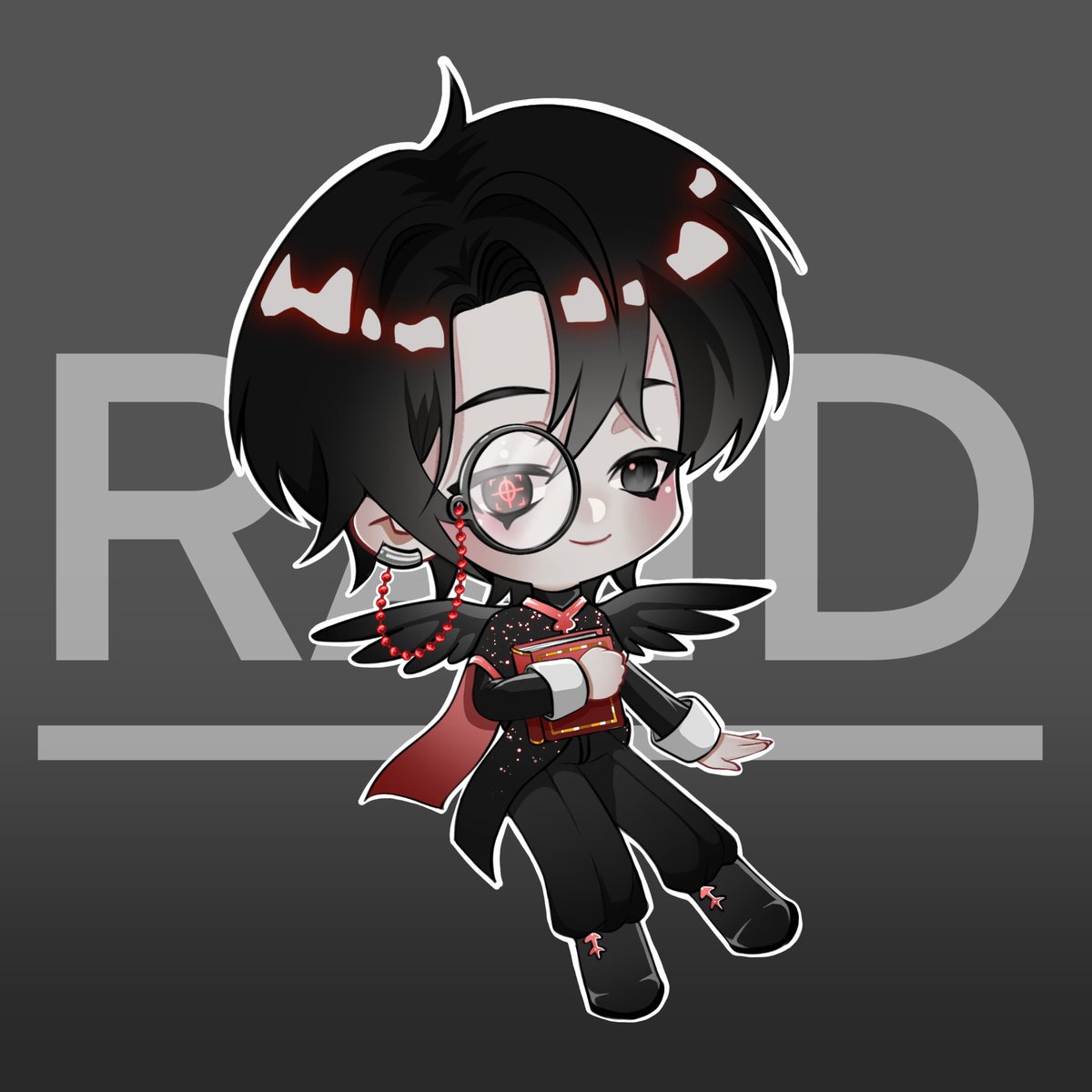 Submission for #RaidxyzMascotContest  
A Librarian. He is a Raven man with the Right eye that can scan/screen everything he want -little wings can take him to many place in community and web3 -His booklet can keep a good things.

<a href="/creatordaocc/">CreatorDAO 🌈 Co-Create the Future</a>
<a href="/raidxyz/">RAID Art</a>