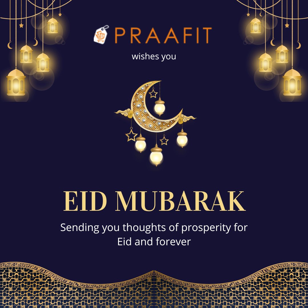 Praafit_'s tweet photo. Eid Mubarak from Praafit! Wishing you all the happiness and prosperity this blessed occasion brings.

#Praafit #EidMubarak #Celebration https://t.co/mA0gM5HQdX