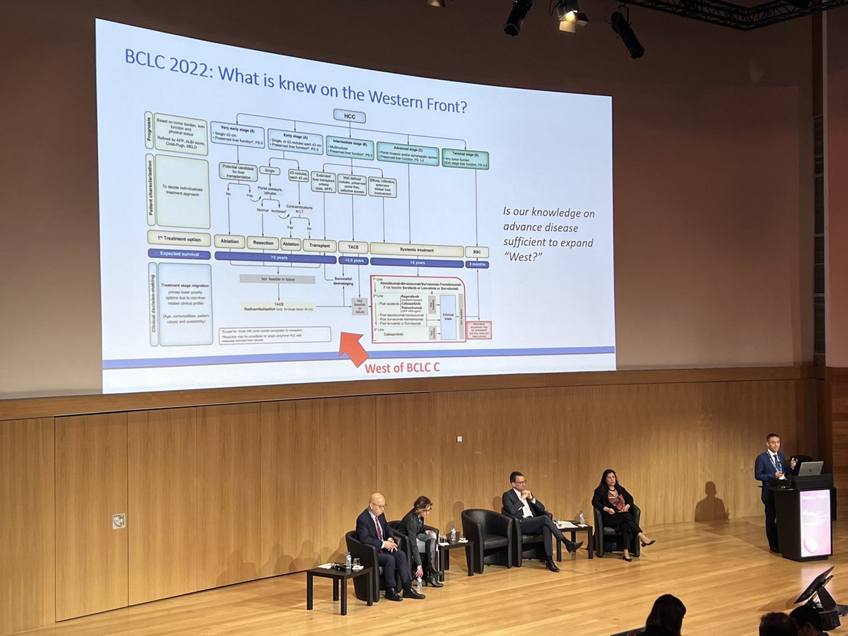 FulgenziClaudia's tweet photo. @DJPinato giving an excellent talk on the role of immunotherapy in early stage stage HCC at EASL Liver Cancer Summit @EASLedu @EASLnews
New data and new questions to be answered! 
@A_DAlessioMD @BernharScheiner @DrCianMurphy @ImperialSandC https://t.co/h15mIFSiZi