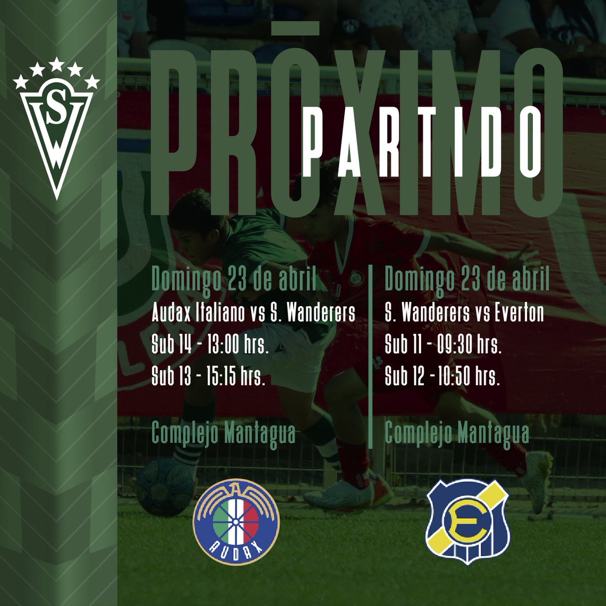 swanderers's tweet photo. #ProgramaciónSW: La cantera salta a la cancha ¡Con Honor, con Valor! https://t.co/Ik0iXc7Ee2