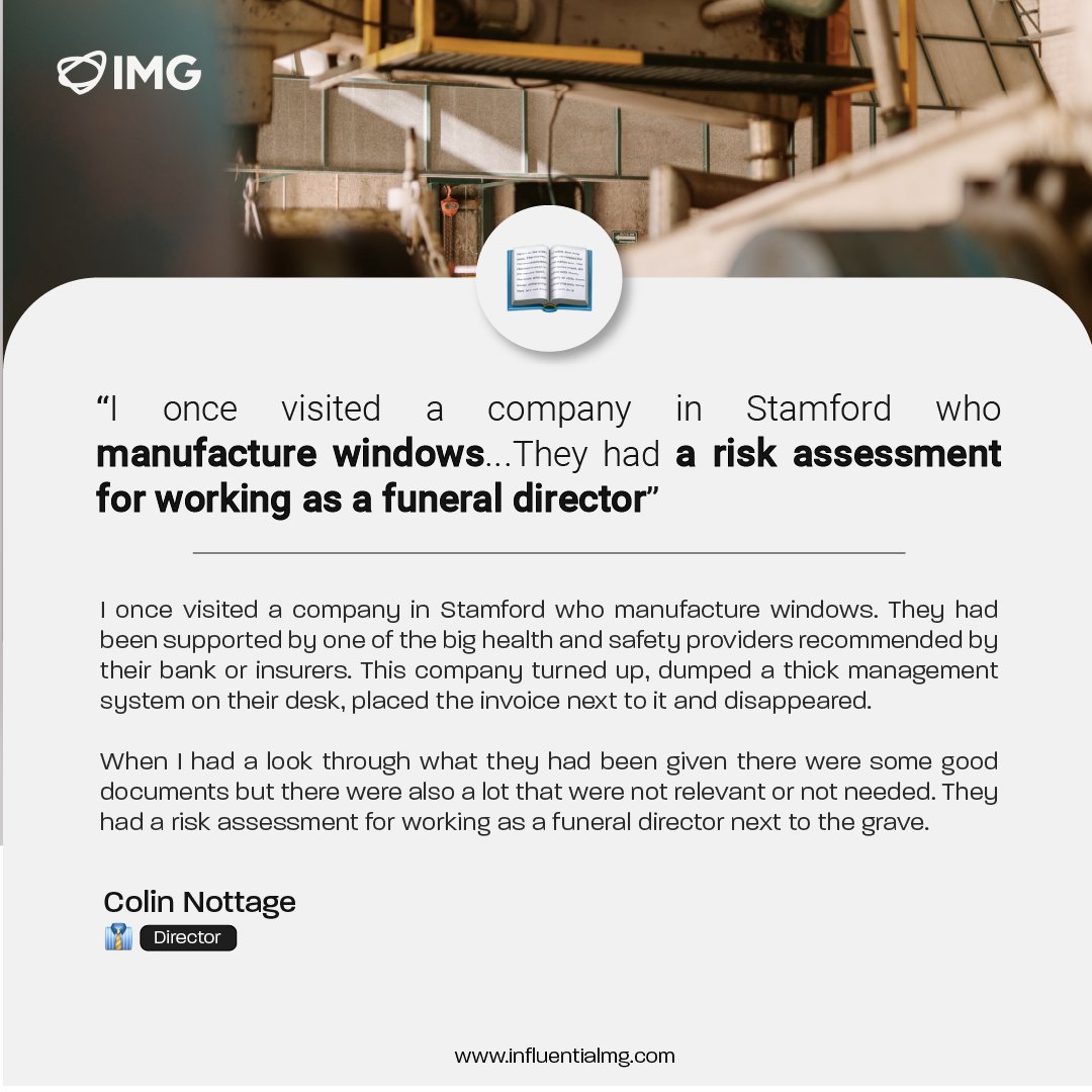 📚 STORYTIME: Here's a great example as to why you should give your business and health &amp; safety management systems a spring clean - you never know what you're going to find!

🌐: influentialmg.com

#healthandsafety #work #business #spring #springclean #clean #organisation