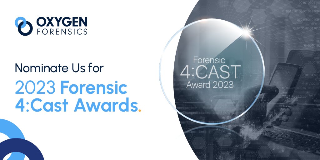 oxygenforensic's tweet photo. Vote for us for the Forensic 4:cast awards 2023!

✨ DFIR Commercial Tool of the Year
✨ DFIR Blog of the Year
✨ DFIR CTF / Challenge of the Year
✨ DFIR Degree / Training Program of the Year
✨ DFIR Team of the Year

Vote now: https://t.co/5ANmtqRYKY
#OxygenForensics #DFIR https://t.co/rIjOiu4HOi