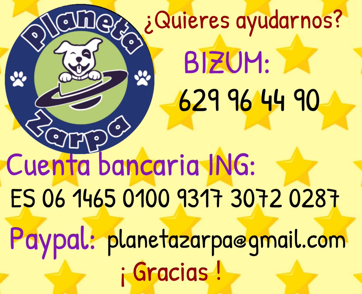 planetazarpa's tweet photo. Gracias y mil gracias🤗a @saravh86, #AnaIsabelDC, @Montse59753356 y a @veganibalecter por el SÚPER EMPUJÓN PARA LIQUIDAR FACTURAS💪🏽.
Nos faltan 455€ de residencias, nos echáis una patita?🙏🏽🐾
@Nuca89217544 @BeatrizFR11 @celesgalan64 @_TataElena @Istabel1 @BlanWhitney @julcruzf https://t.co/QlxfNXXBzm
