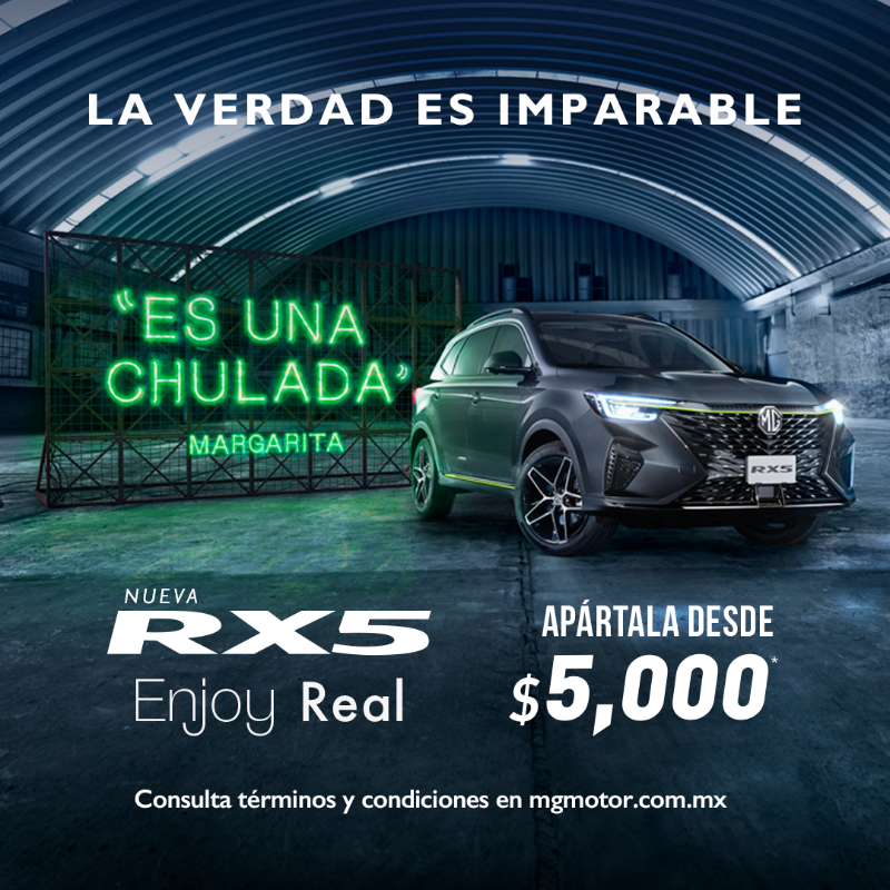 MGMotorMx's tweet photo. Si eres de los que no temen decir la verdad, la RX5 es para ti