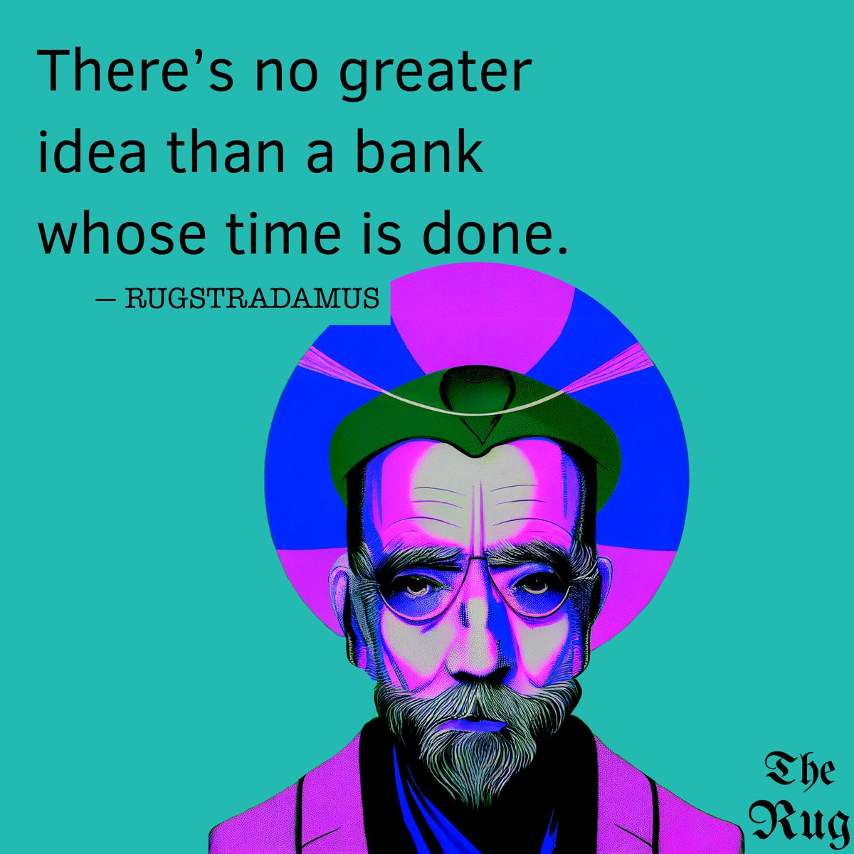 DecenArts's tweet photo. This week's d'ART Drop is live! We're collaborating with @thefrankamerica and @Cy00t from @TheRugNews to bring you a special set of four lithographs inspired by the mostly credible historical figure Rugstradamus.
🧵 https://t.co/BWojAHYqI5