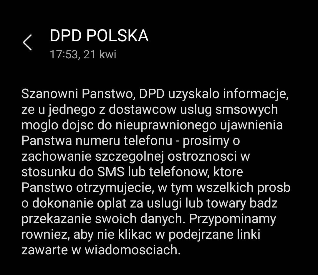 panszpik's tweet photo. Kto już dostał #alertdpd?
@niebezpiecznik https://t.co/kmfESdA6UO