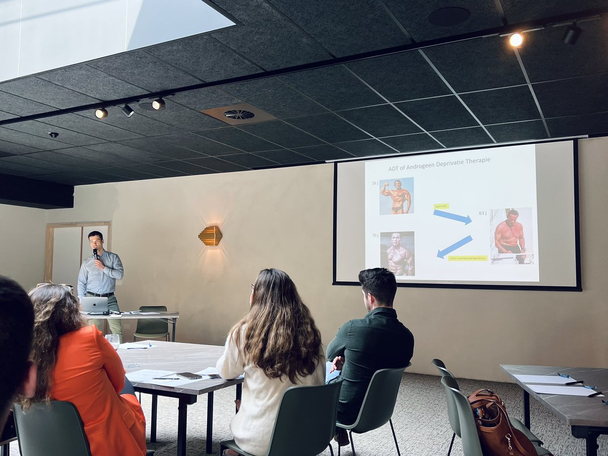 LoicBaekelandt's tweet photo. Systemic therapy in prostate cancer for dummies! 🍼👶
Great job by @PieterUvin at #BMUC #preceptorship @bmuc_be
Don't forget to check polypharmacy for interactions and importance of onco rehab to stay like @Schwarzenegger! 💪 https://t.co/zTpFq5IiJk