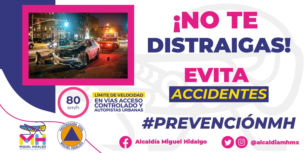 AlcaldiaMHmx's tweet photo. ¡No le pises hasta el fondo!

Es mejor llegar un poco tarde que nunca llegar, respeta los límites de velocidad establecidos y no expongas tu vida, ni la de los demás. #PrevenciónMH⚠️ https://t.co/ItBZ0Y3YUZ